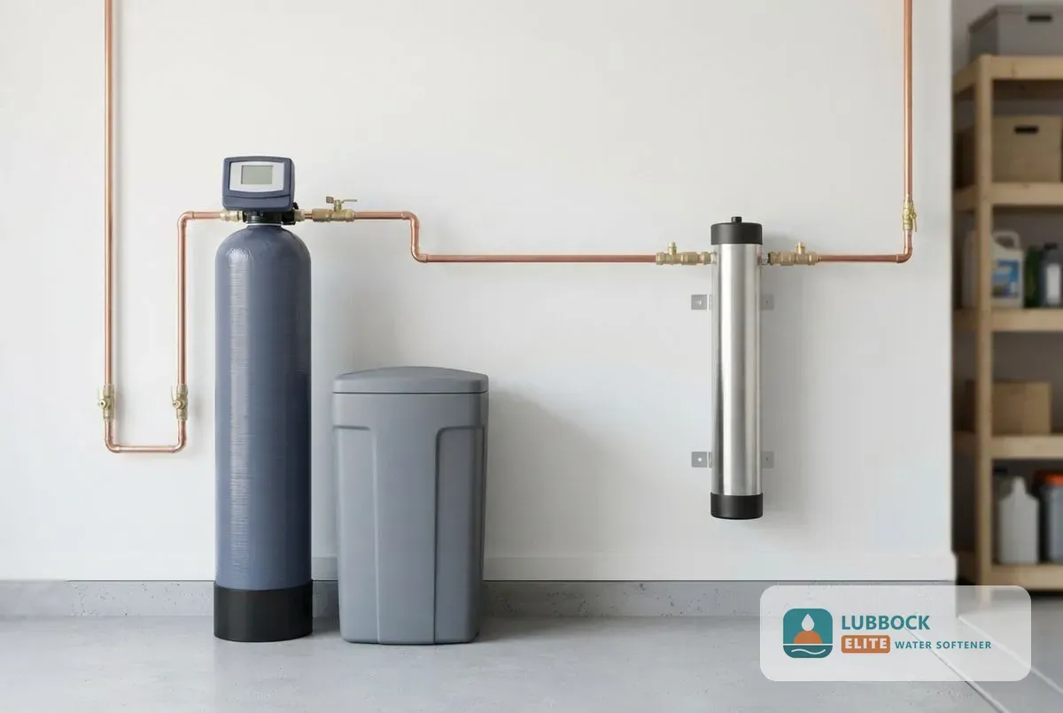 Salt vs salt-free water softener Lubbock TX side by side comparison